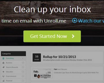 Unroll.me — сервис, позволяющий отписаться от ненужных рассылок
