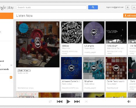 В Google Music теперь можно добавлять музыку перетаскиванием
